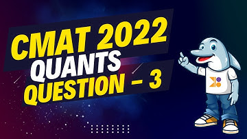 CMAT | CMAT 2022 Quants | Q3: Video Solution | #cmatprep #cmat #doubtpucho #cmatpreparation