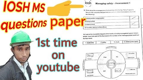 IOSH MS Question paper | IOSH managing safely previous question papers | #safetymgmtstudy