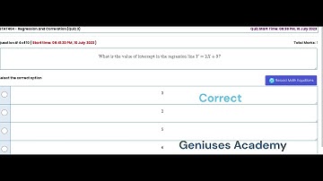 STAT404 [Regression and Correlation] #quizno3 Fall 2023 [Virtual University Of Pakistan]
