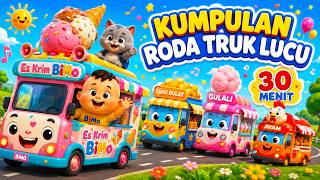 Kumpulan Lagu Truk Lucu🚚🎵| Roda Roda Truk - Truk Es Krim • Truk Ayam • Truk Sawit • Truk Tahu Bulat✨