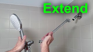 Shower head cheap extension arm installation