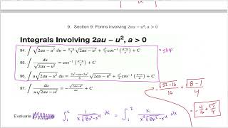 3.5: Integration Tables - More Examples