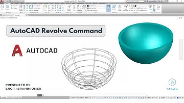 AutoCAD Revolve Command | AutoCAD 3D-modellering | AutoCAD Bowl | CADable | CADable-zelfstudies #...