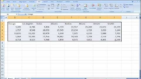 Explore Excel