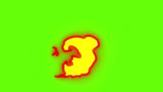Celebrity Cartoon Fire Sprite Animation – 2D FX Green Screen Wealth
