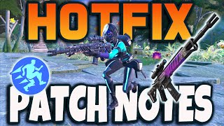Fortnite HOTFIX Patch Notes:  Incredibly Strong NEW Weapon, Brand New Perk