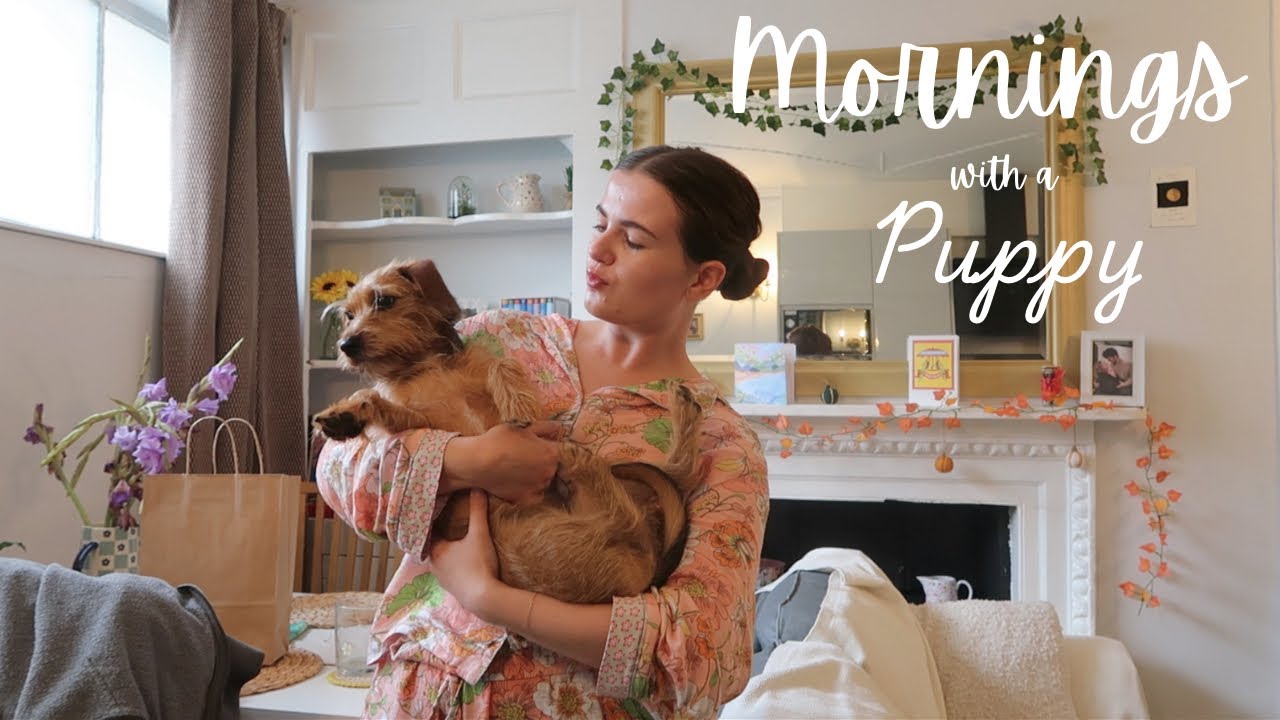 My morning routine with a puppy!