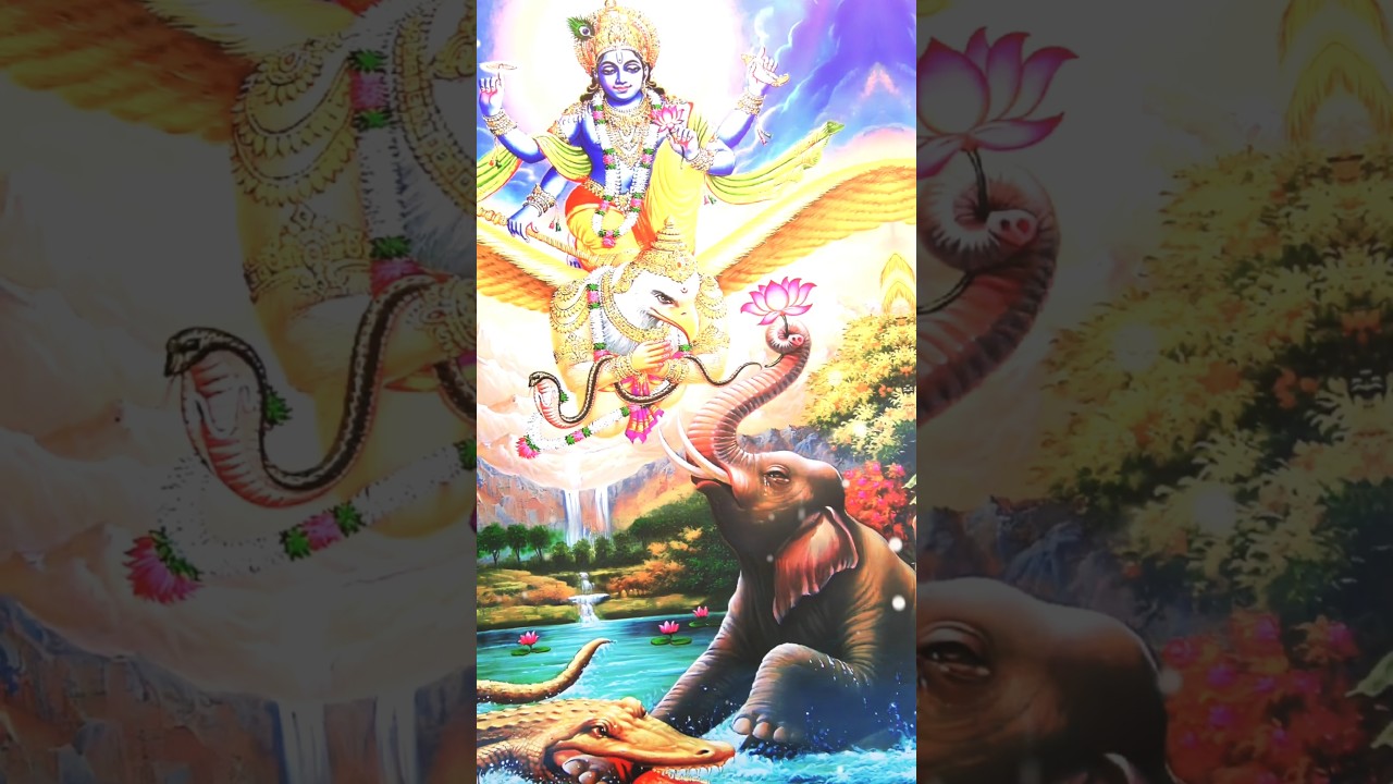 हाथी कि नारायण भक्ति 🙏"Lord Vishnu status 💞#viral #status #shorts #trending #narayan #hindu