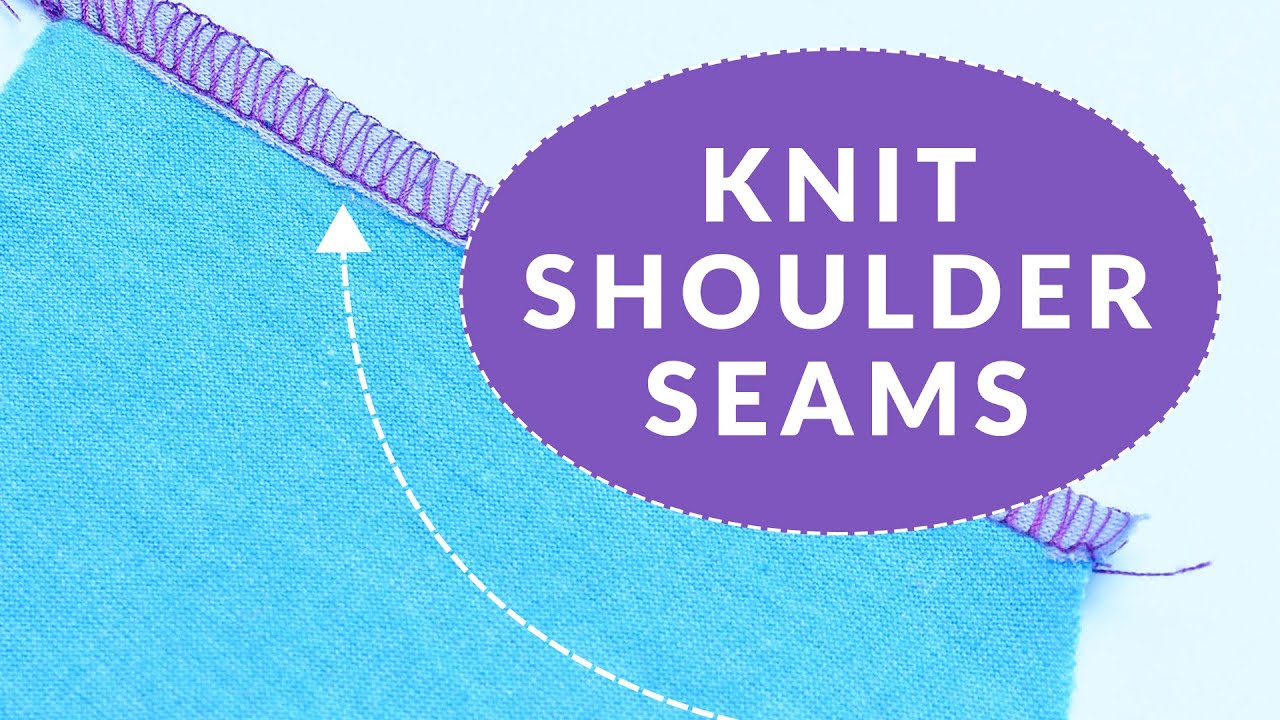 Sewing Shoulder Seams on T-shirts: How to stabilise shoulders on knit tops  