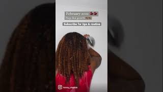 4C Coloured Natural Hair 1 year length check