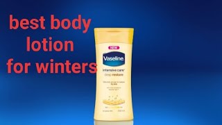 Vaseline intensive care deep restore moisturizer//best moisturizer for winters?