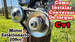 How to install CVT torque CONVERTER on the STATIONARY engine