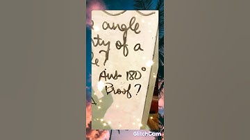 What is a triangle? Angle Sum Property of a triangle with proof.