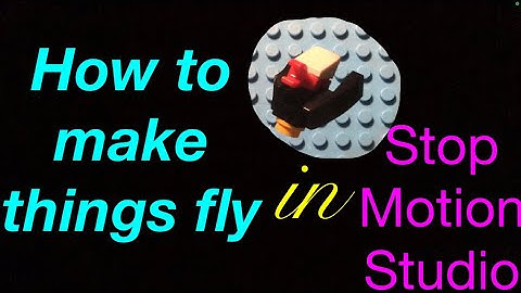 Lego / How to make things fly in Stop Motion Studio - Tutorial