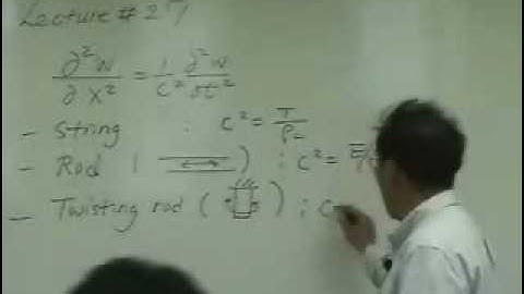 [Lecture 27-1: Vibration of Beam 2] Mechanical Vibration by Prof. Yang-Hann Kim at KAIST