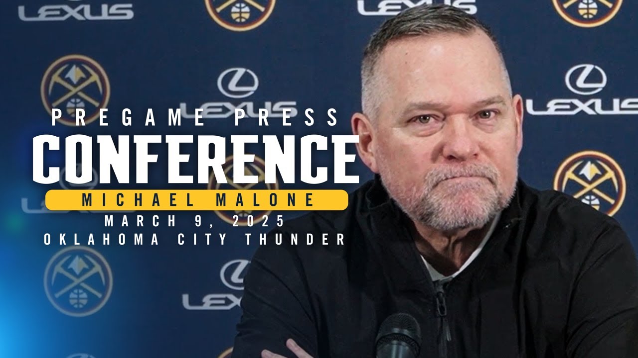 Coach Malone Pregame Press Conference vs Thunder 🎙 | 3/9/25