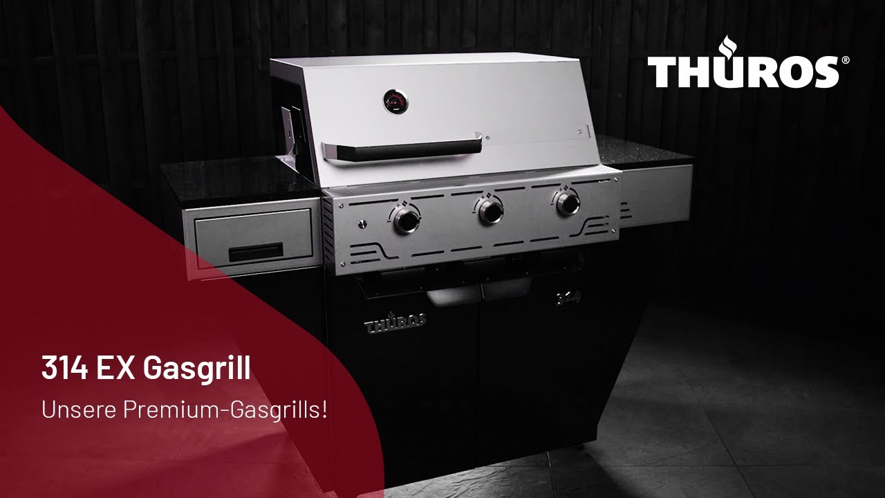 THÜROS 314 Premium Edelstahl-Gasgrill - made in Germany