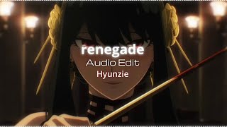 renegade - audio edit