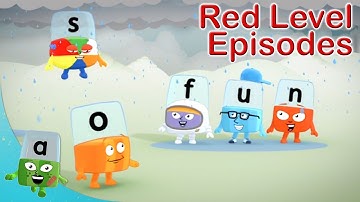 @officialalphablocks - Red Level One Episodes 🔴  | Learn to Spell | @Blocks-Universe