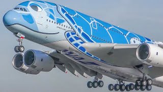 120 MINUTES PURE AVIATION - AIRBUS A380, Boieng 747, IL62, MD11 ... (4K)