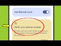 Fix Remote Lock | Verify your phone number Problem Solved 