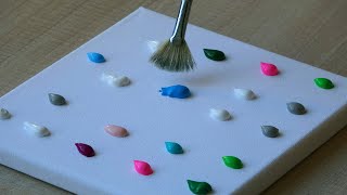 ASMR Acrylic Painting  /abstract landscape painting/decompress/relax#acrylic  #acrylicpainting#asmr
