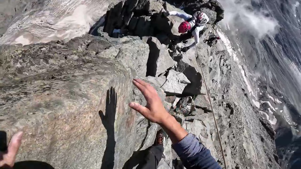 How to down climb from the Matterhorn 马特洪峰下撤 August 2023
