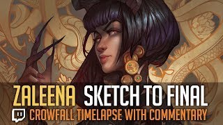 Digital Painting Timelapse - Zaleena