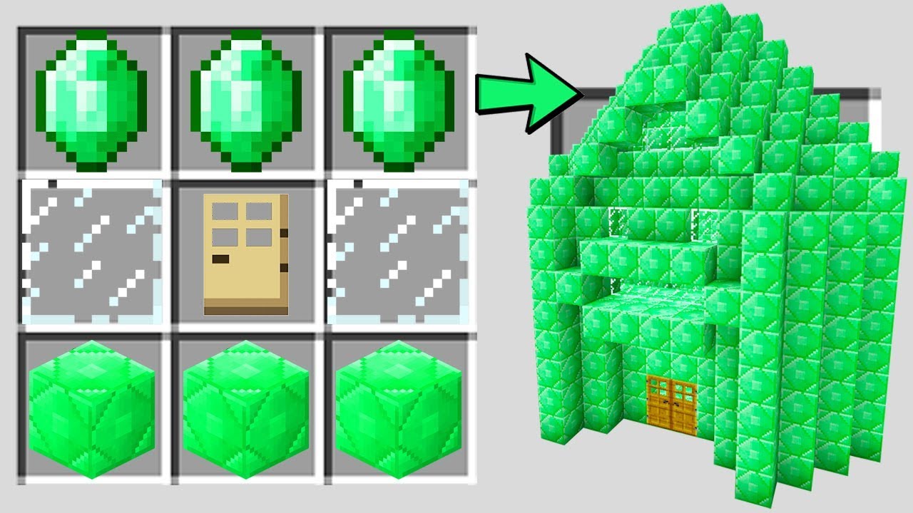 GİZLİ BİLİNMEYEN ZÜMRÜT EV NASIL YAPILIR? Minecraft YouTube