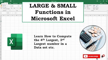 Using the Excel LARGE and SMALL Functions