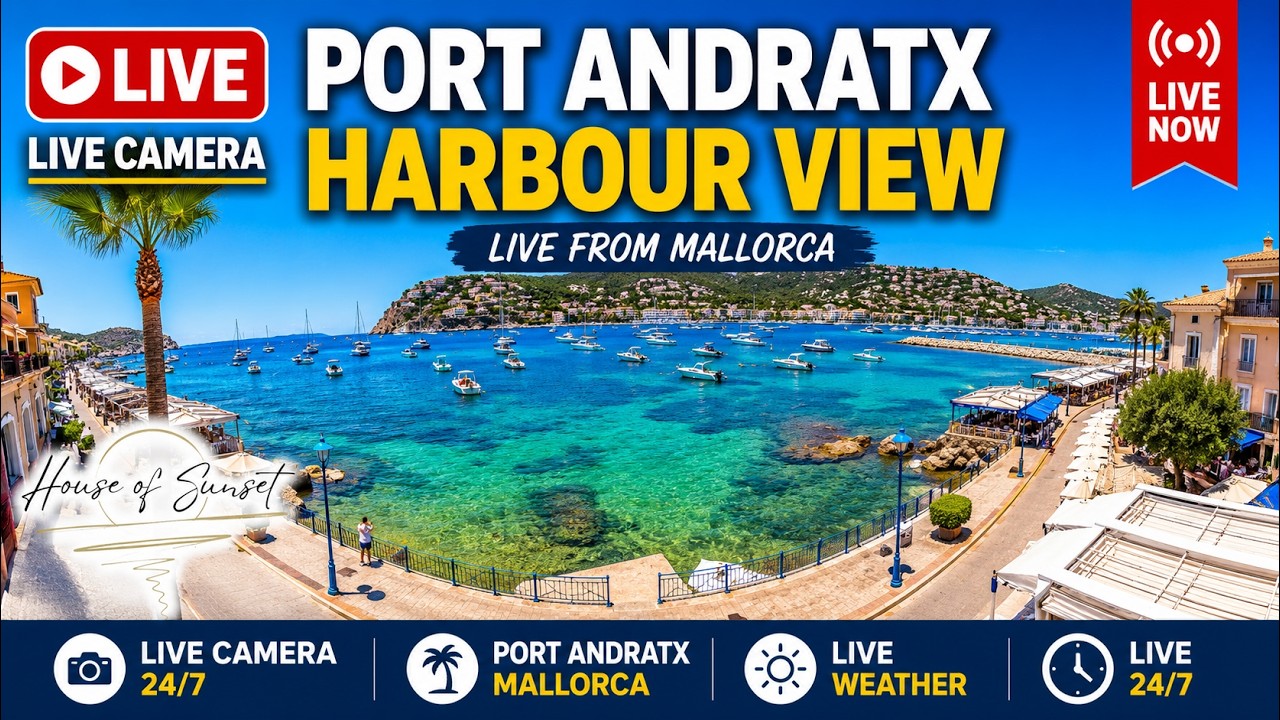 Port d'Andratx Harbor Live – House of Sunset 4K — Andratx, Balearic Islands live camera thumbnail