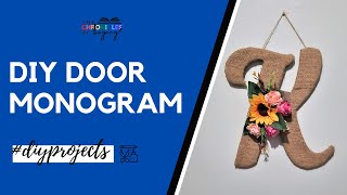DIY Door Monogram