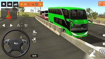 2025 new coach bus simulator 💥 || indonesia bus simulator part-65 #bus #game #simulator #comman  