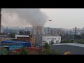 Локализация складского пожара в районе Марьино 30.07.2021.  Крайние 2 полёта вертолёта