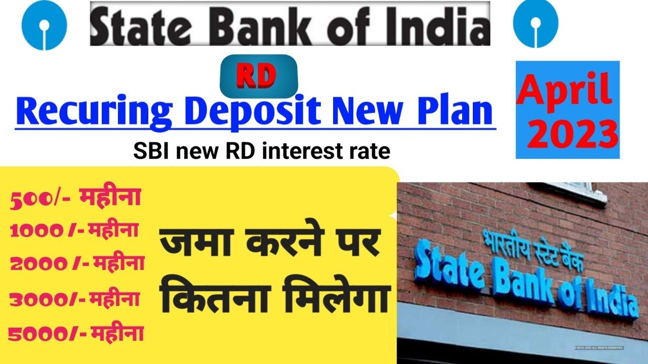 SBI RD in 2023 Full details,recurring deposit in sbi ...