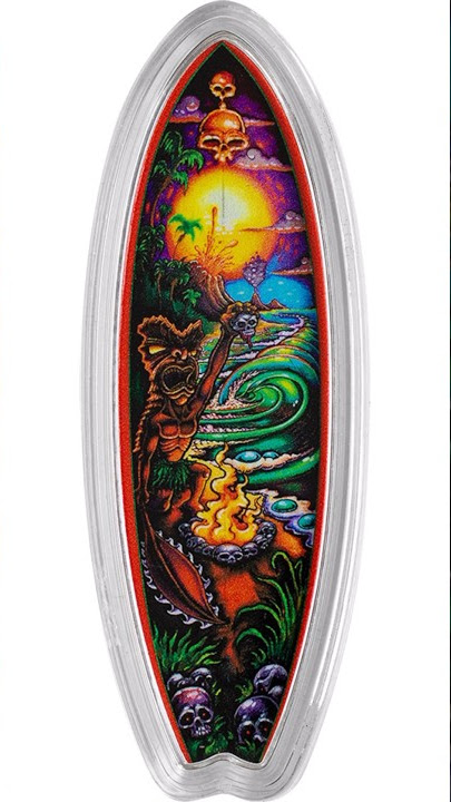 Don't Miss Out: Latest Addition to the Silver Surfboard Coin Series! #shorts