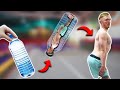 Human bottle flip challenge