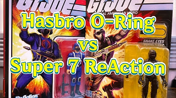 GI Joe 3.75 Figures Hasbro vs Super 7