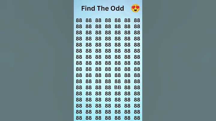 🧠 Only the Smartest Can Spot the Odd Number in 10 Seconds! ⏱️ #mindtest  #shorts