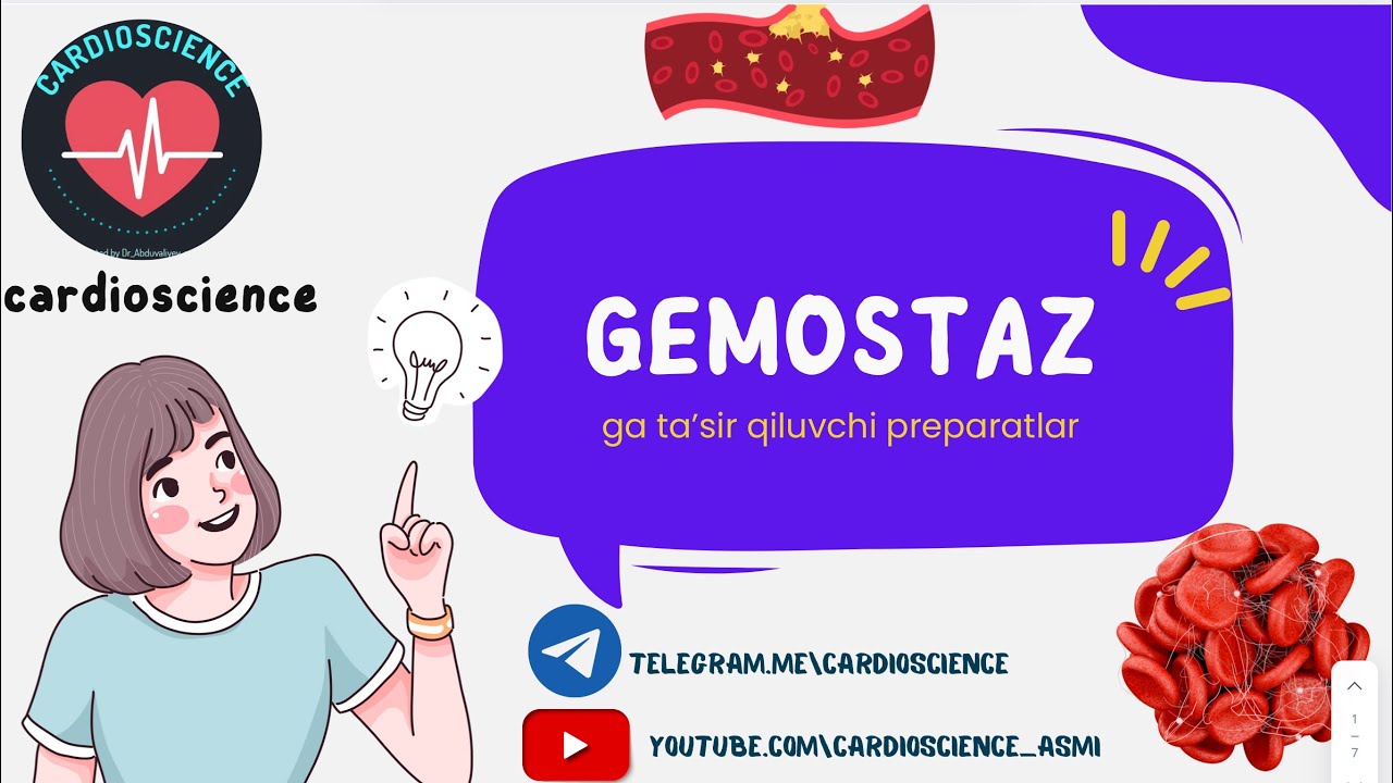 44-dars. Gemostazga ta’sir qiluvchi dorilar. Agregantlar. Antiagregantlar. Aspirin