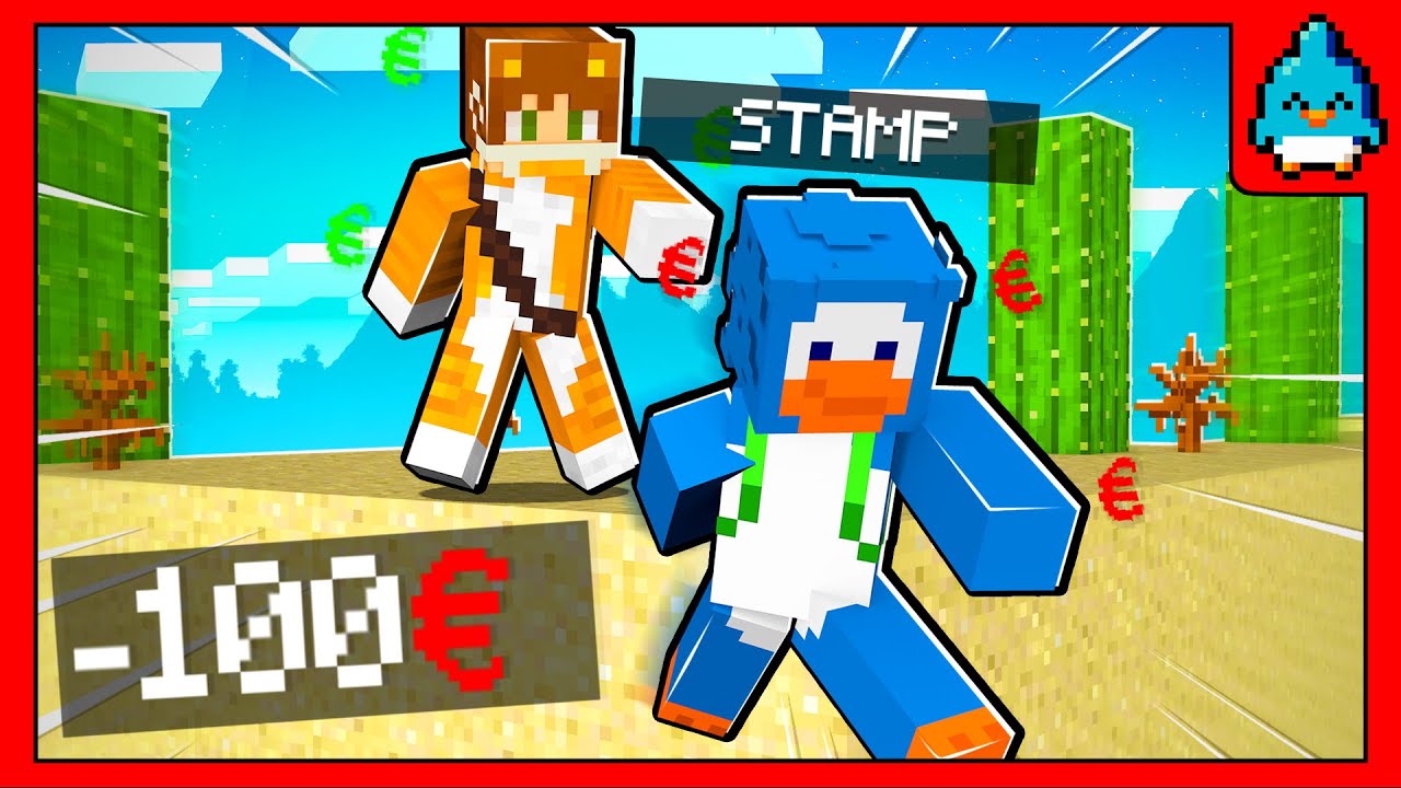 MINECRAFT pero SI NO MUERO mi amigo GANA 100€