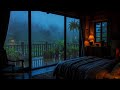 ASMR Rain Sounds : Heavy Rain in the Rice Fields
