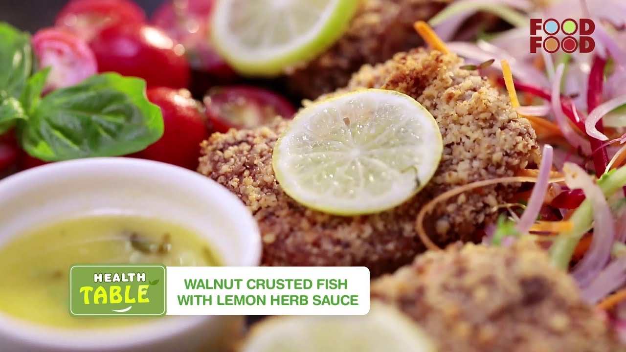 Walnut Crusted Fish with Lemon Herb Sauce | Non-Fried Seafood Recipe | Healthy Fish Recipe |Foodfood | FoodFood