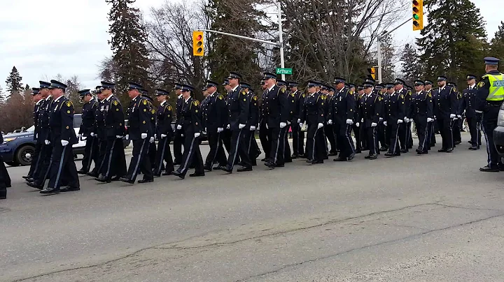 CST. Joe Prevett formal police funeral march.