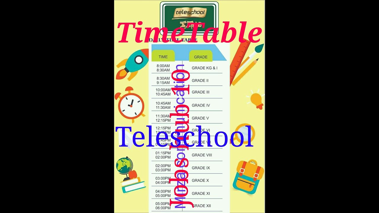 Time table/ Teleschool  
