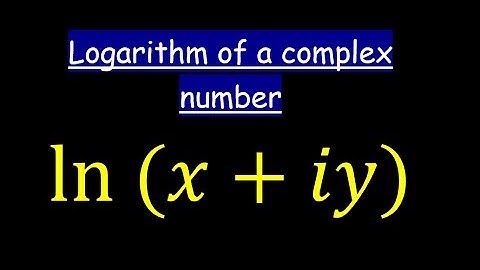 How to find the logarithm of a complex number