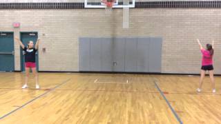 Frontier Cheer Tryouts 2014- Dance without music