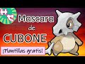 MASCARA de CUBONE - Ideal para tú MASCOTA - Plantillas gratis!!!