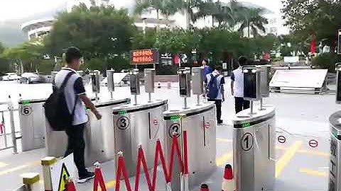 Liveness Detection Face Recognition Turnstile,Flap Barriers From RS Security Co.,Ltd