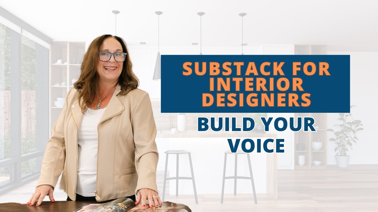 Substack for Interior Designers: Build Your Voice - YouTube